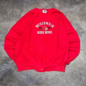 Vintage Y2K University of Wisconsin Rose Bowl Crewneck – 2000 – Size 2XL